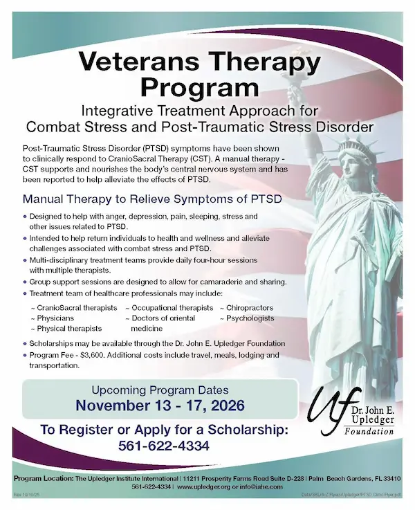 Veterans Therapy Program Flyer